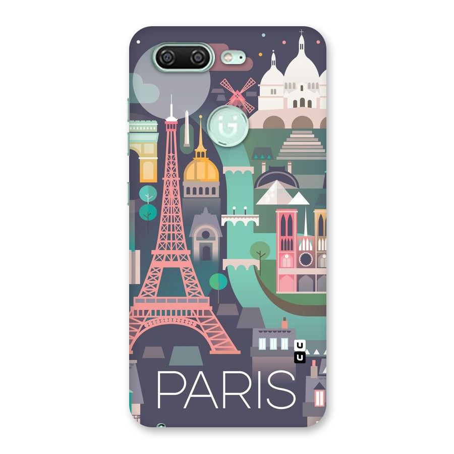 Pink Cute Tower Back Case for Gionee S10