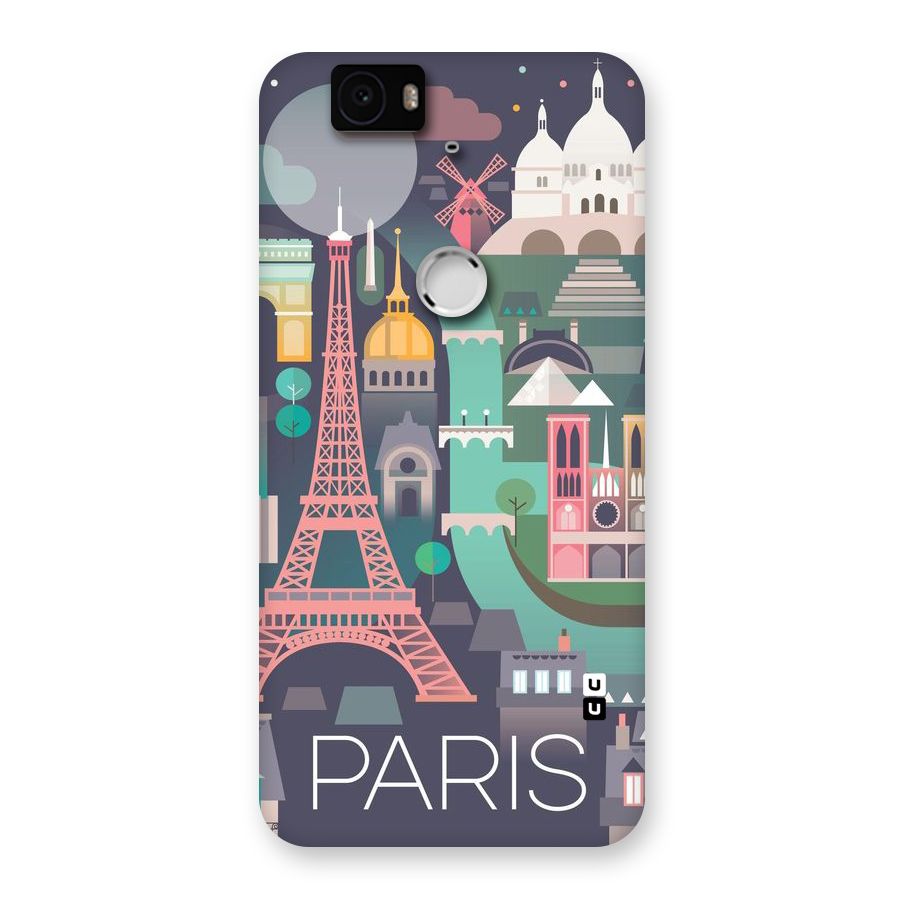 Pink Cute Tower Back Case for Google Nexus-6P
