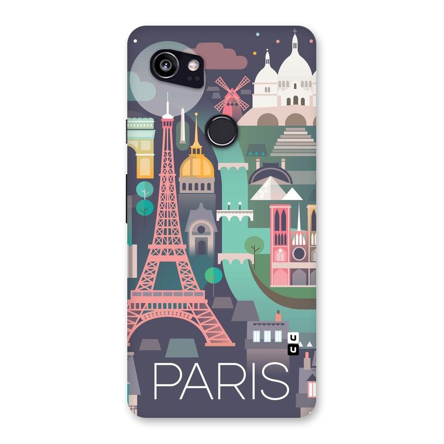 Pink Cute Tower Back Case for Google Pixel 2 XL