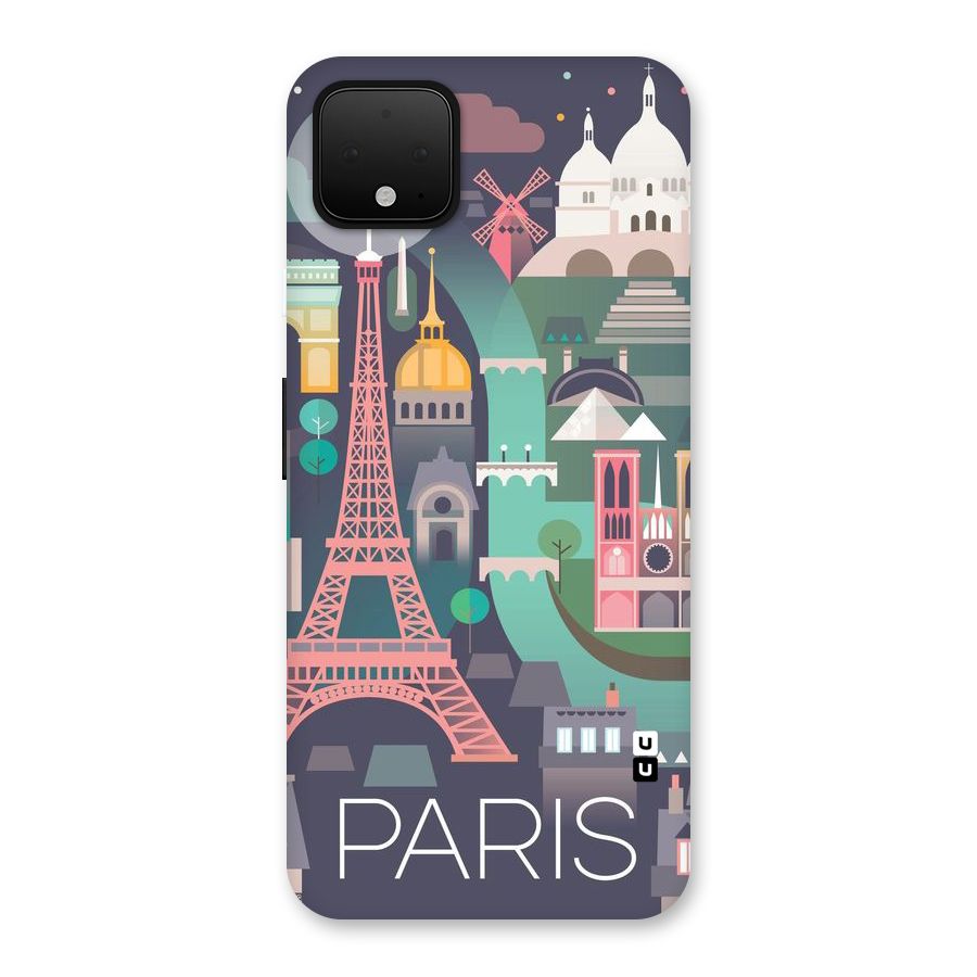Pink Cute Tower Back Case for Google Pixel 4 XL