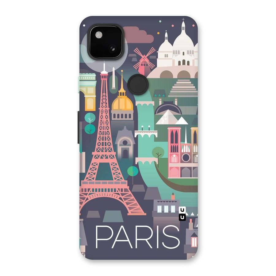 Pink Cute Tower Back Case for Google Pixel 4a