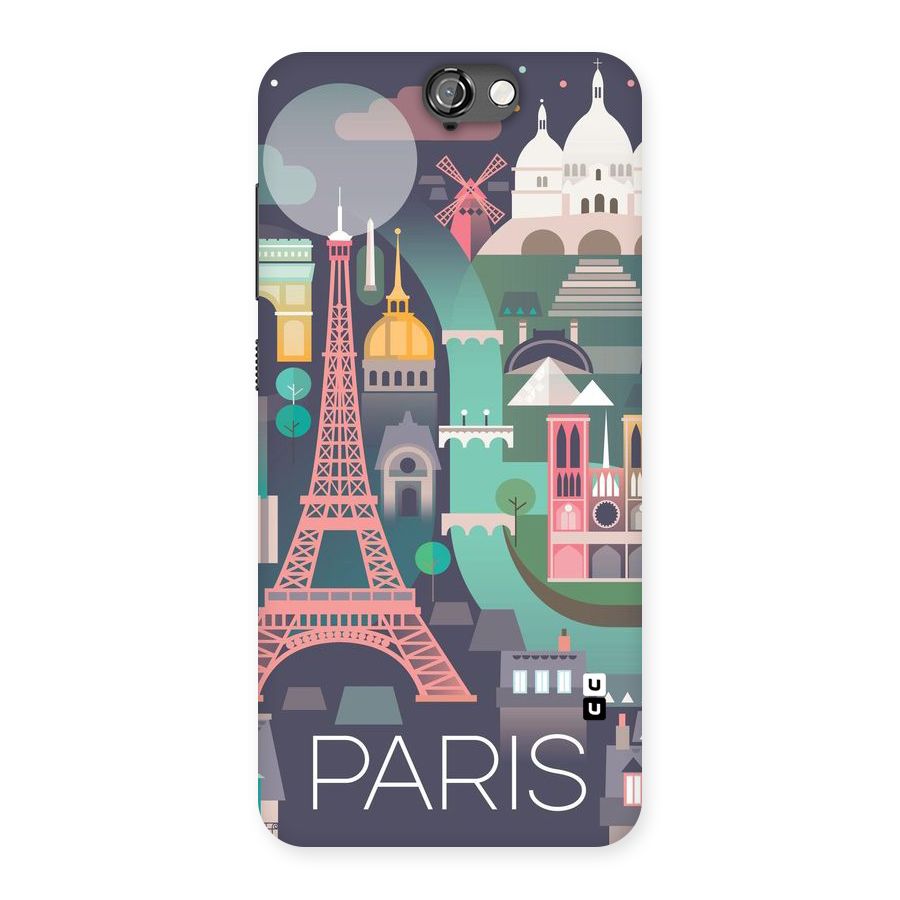 Pink Cute Tower Back Case for HTC One A9