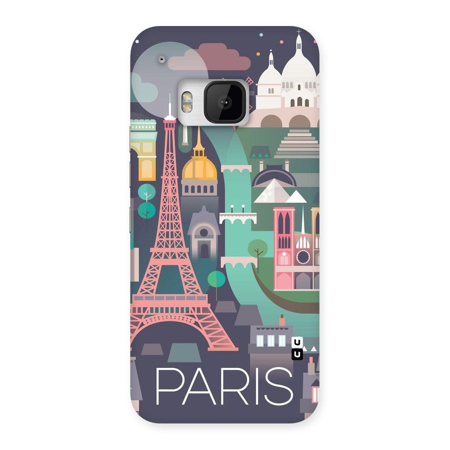 Pink Cute Tower Back Case for HTC One M9