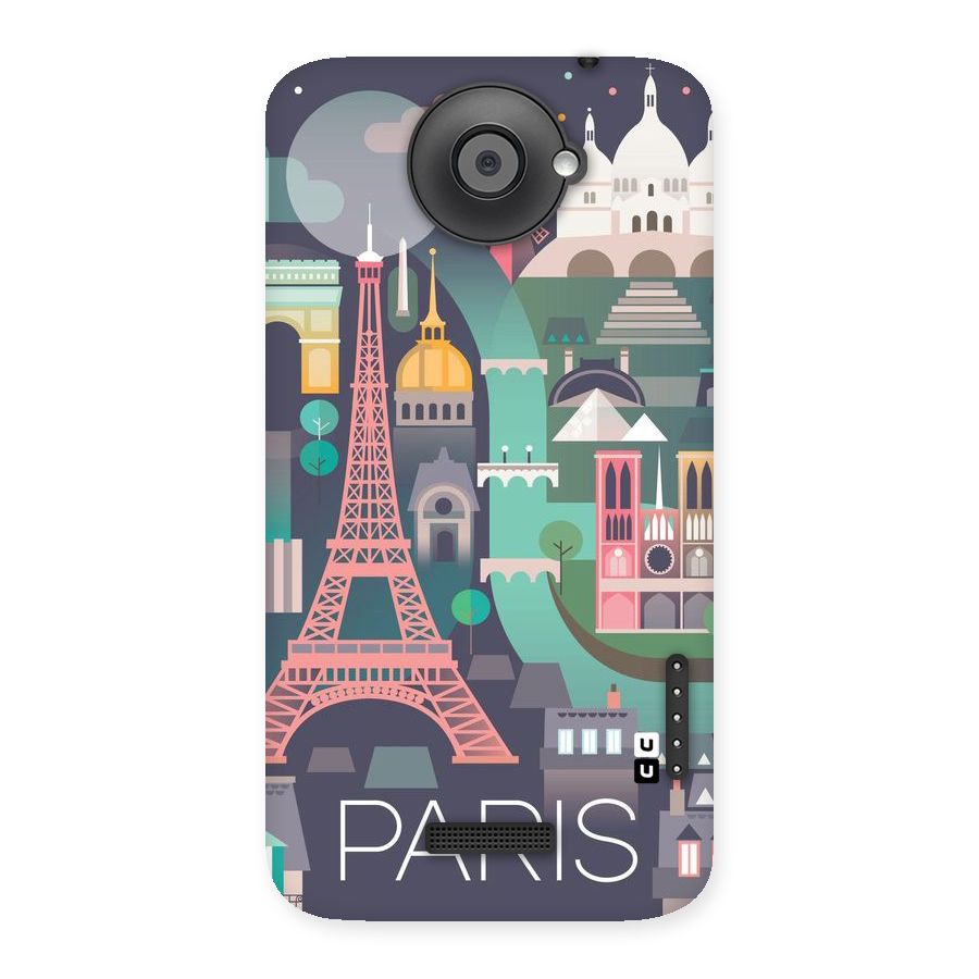 Pink Cute Tower Back Case for HTC One X