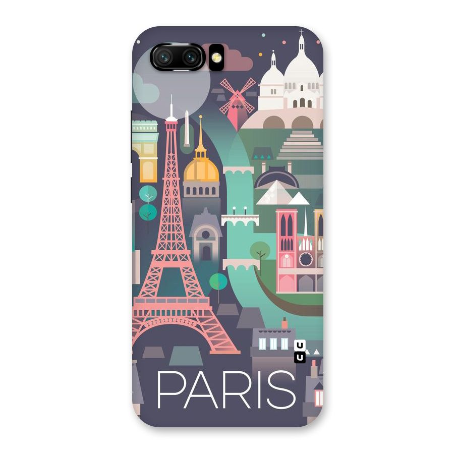 Pink Cute Tower Back Case for Honor 10