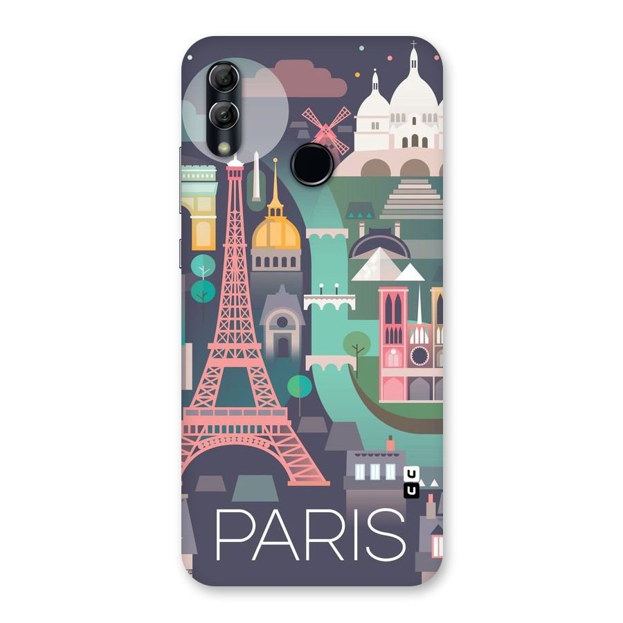 Pink Cute Tower Back Case for Honor 10 Lite