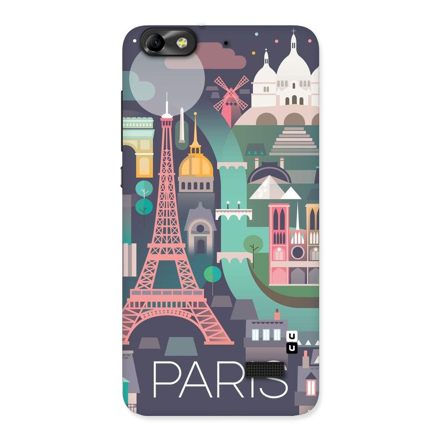 Pink Cute Tower Back Case for Honor 4C