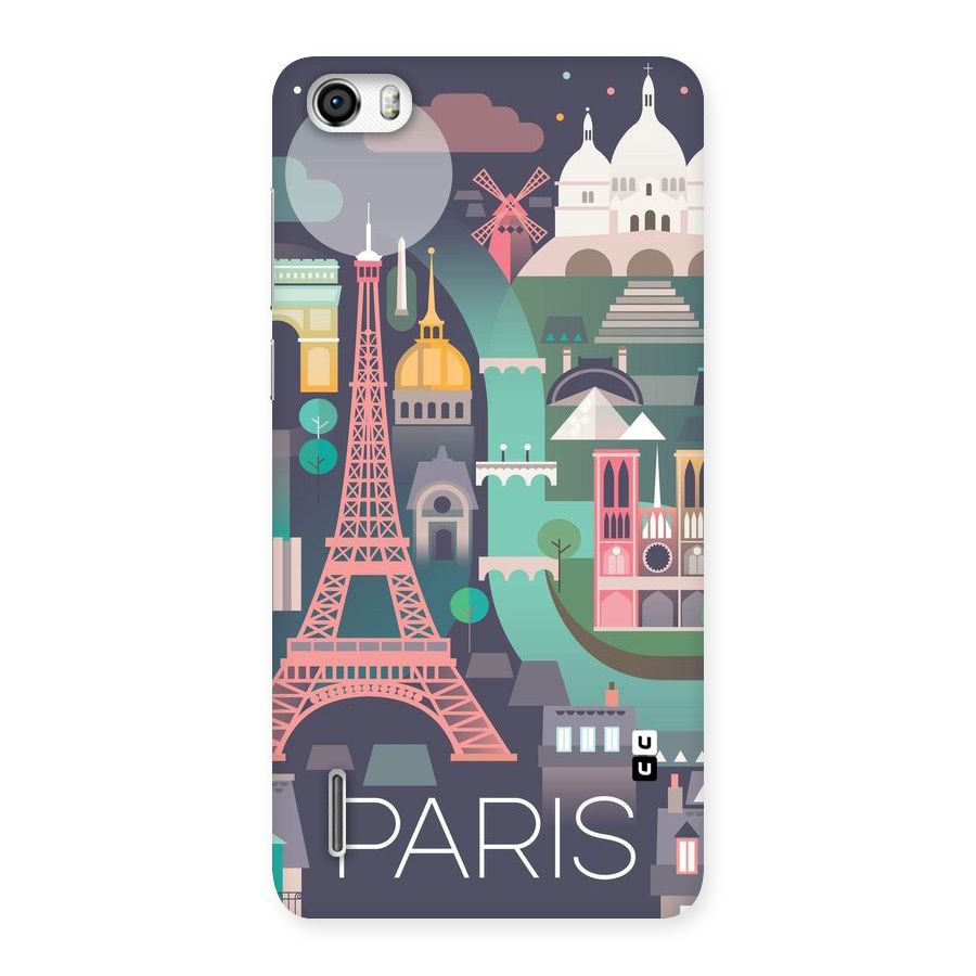 Pink Cute Tower Back Case for Honor 6