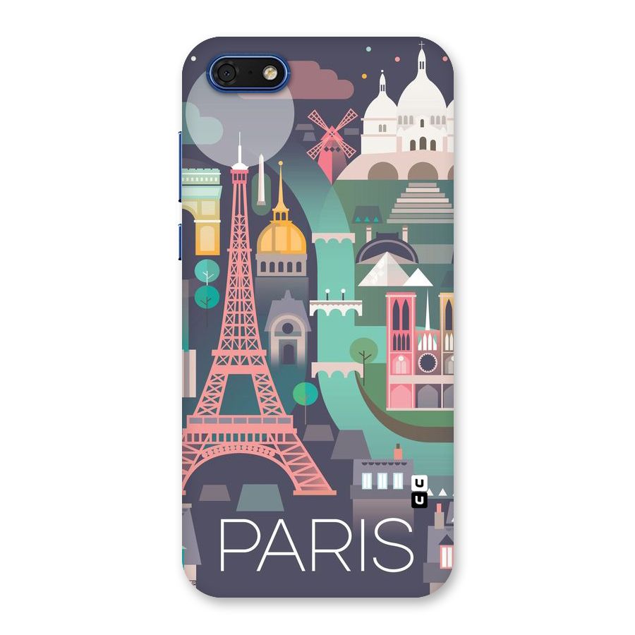 Pink Cute Tower Back Case for Honor 7s