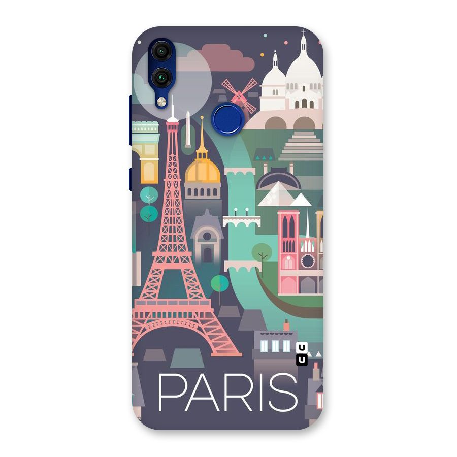 Pink Cute Tower Back Case for Honor 8C