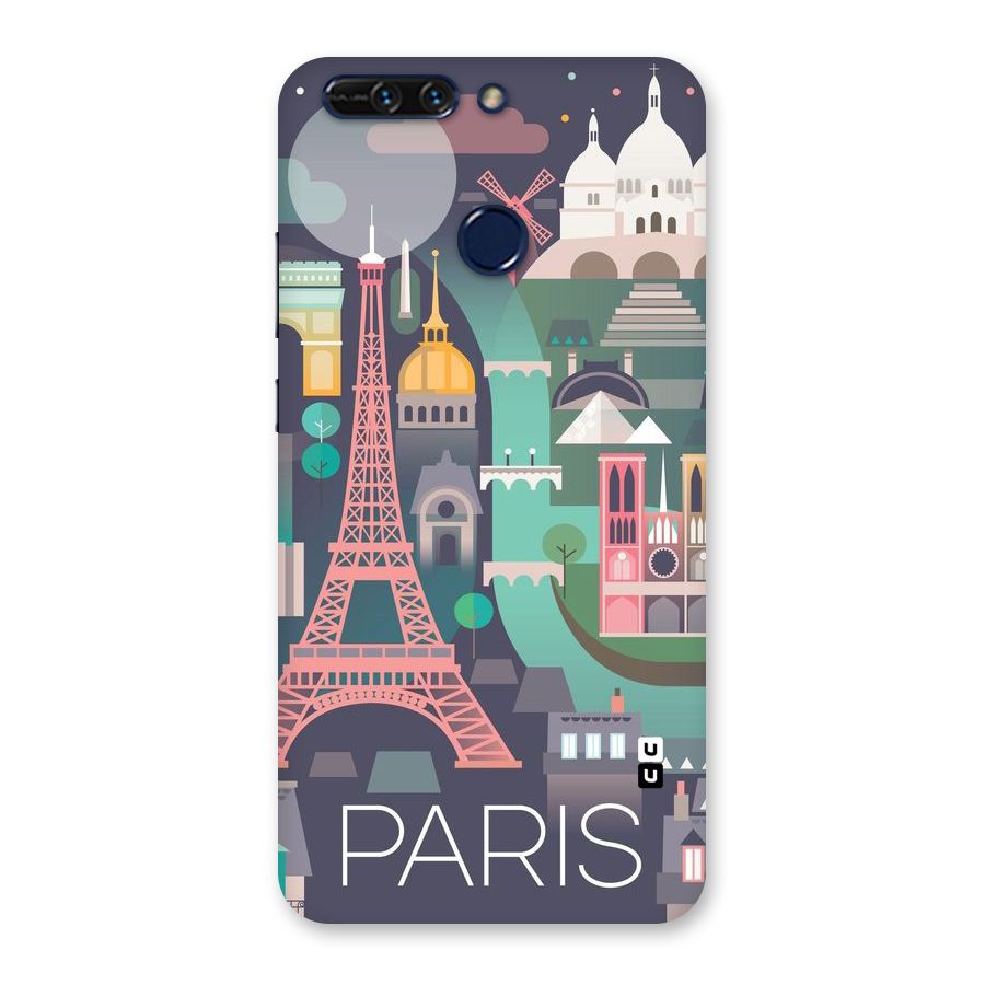 Pink Cute Tower Back Case for Honor 8 Pro