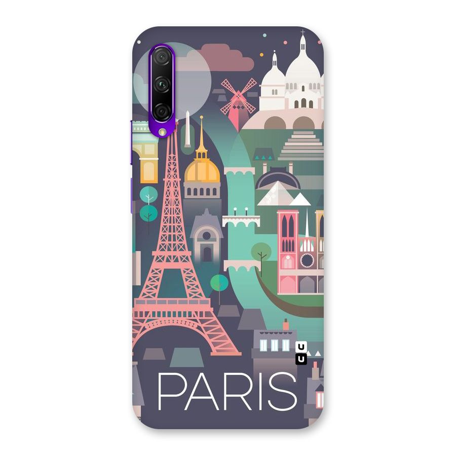 Pink Cute Tower Back Case for Honor 9X Pro
