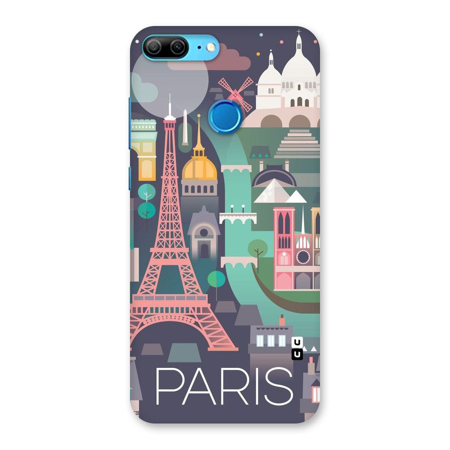 Pink Cute Tower Back Case for Honor 9 Lite