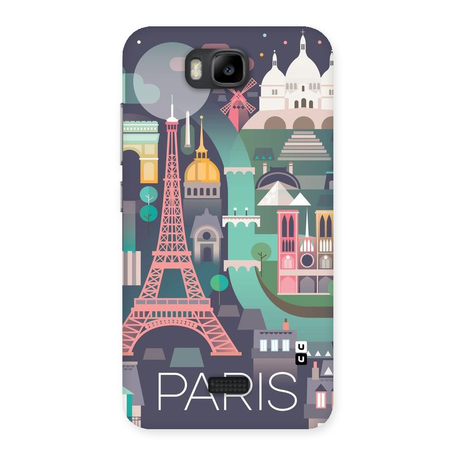 Pink Cute Tower Back Case for Honor Bee