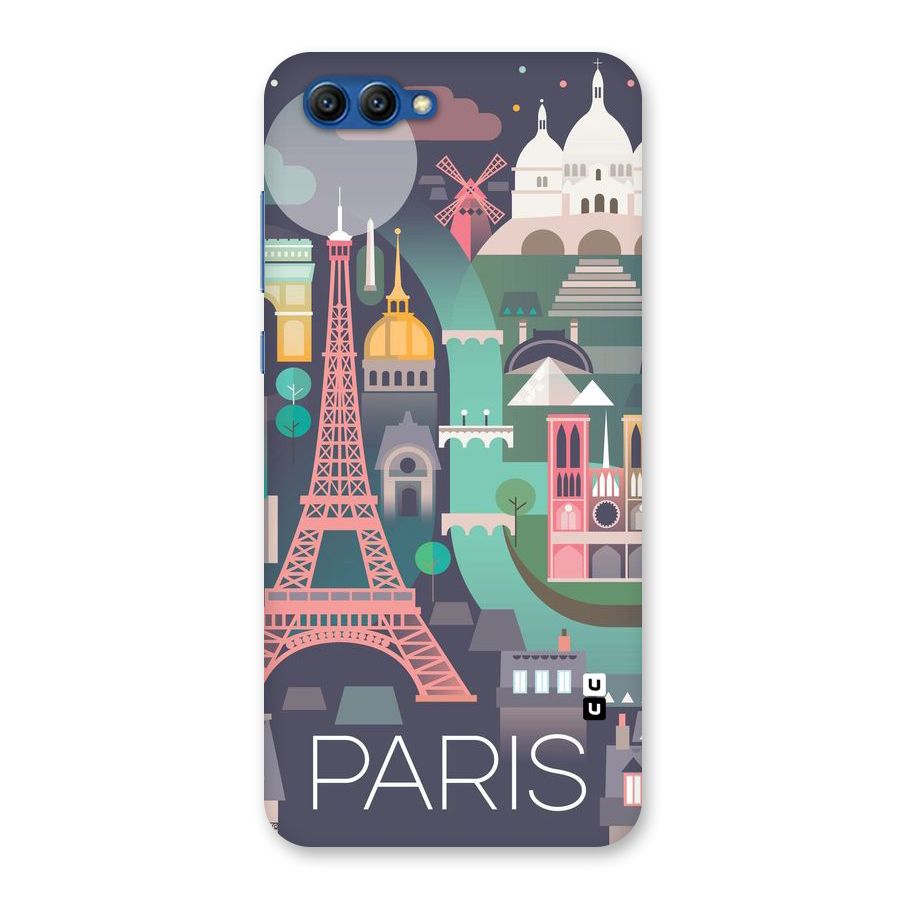 Pink Cute Tower Back Case for Honor View 10