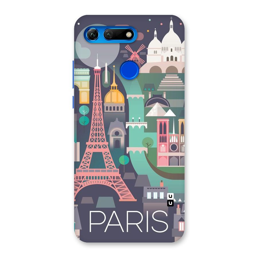 Pink Cute Tower Back Case for Honor View 20