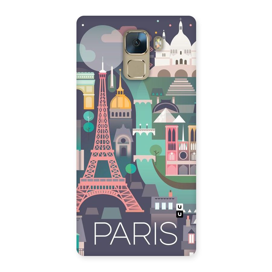 Pink Cute Tower Back Case for Huawei Honor 7