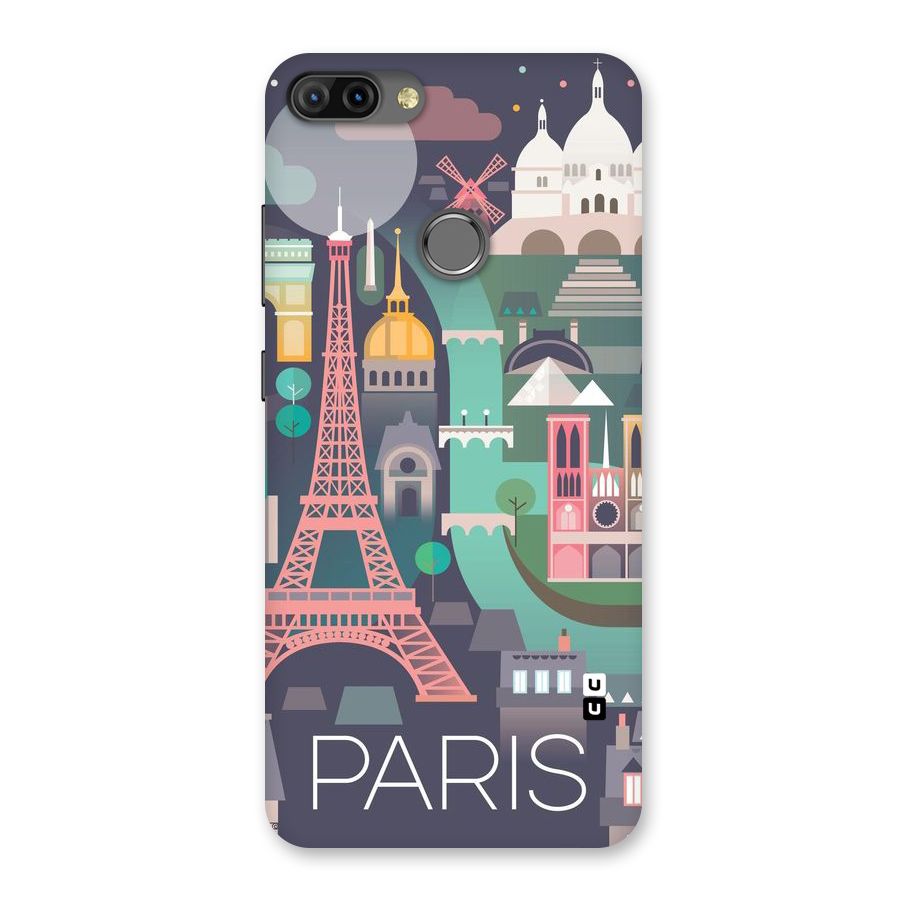 Pink Cute Tower Back Case for Infinix Hot 6 Pro