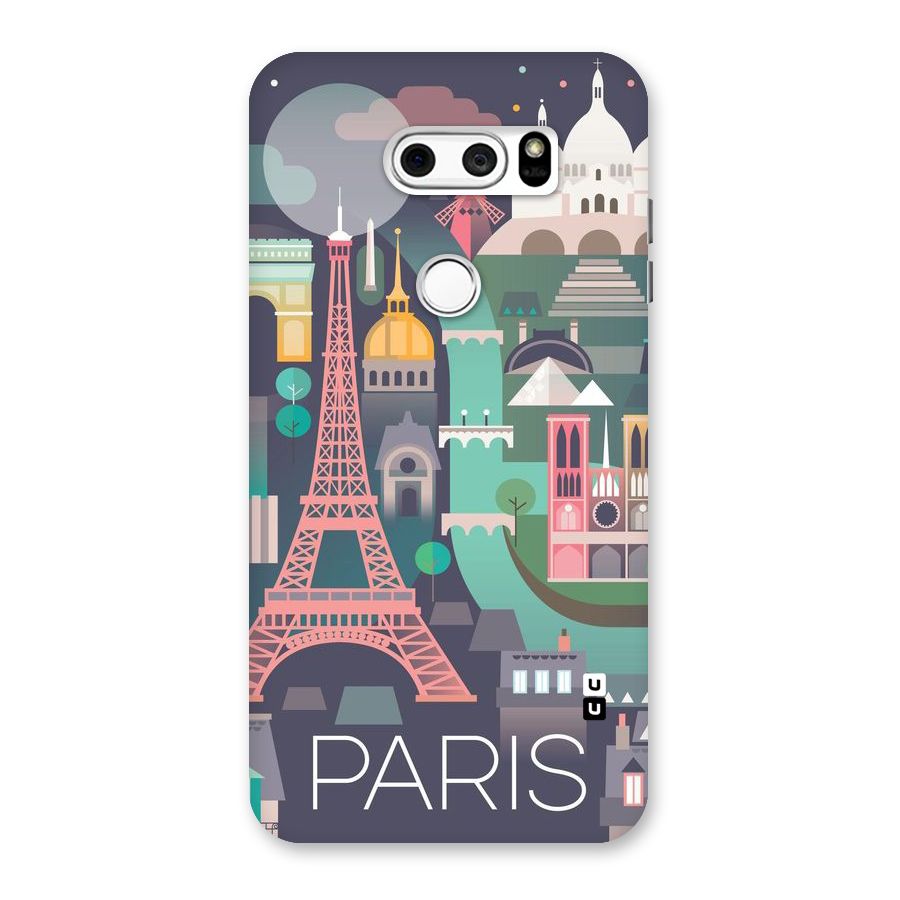 Pink Cute Tower Back Case for LG V30