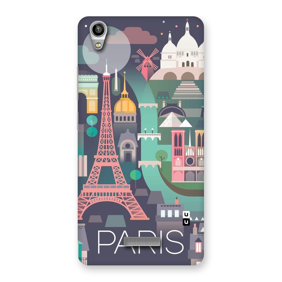 Pink Cute Tower Back Case for Lava-Pixel-V1