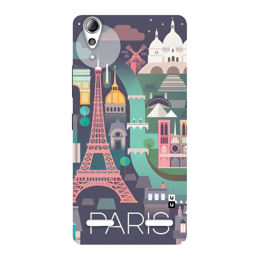 Pink Cute Tower Back Case for Lenovo A6000 Plus