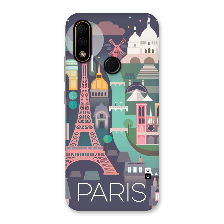 Pink Cute Tower Back Case for Lenovo A6 Note
