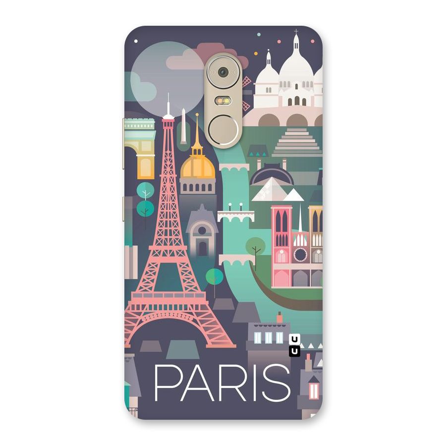 Pink Cute Tower Back Case for Lenovo K6 Note