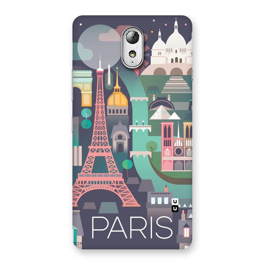 Pink Cute Tower Back Case for Lenovo Vibe P1M