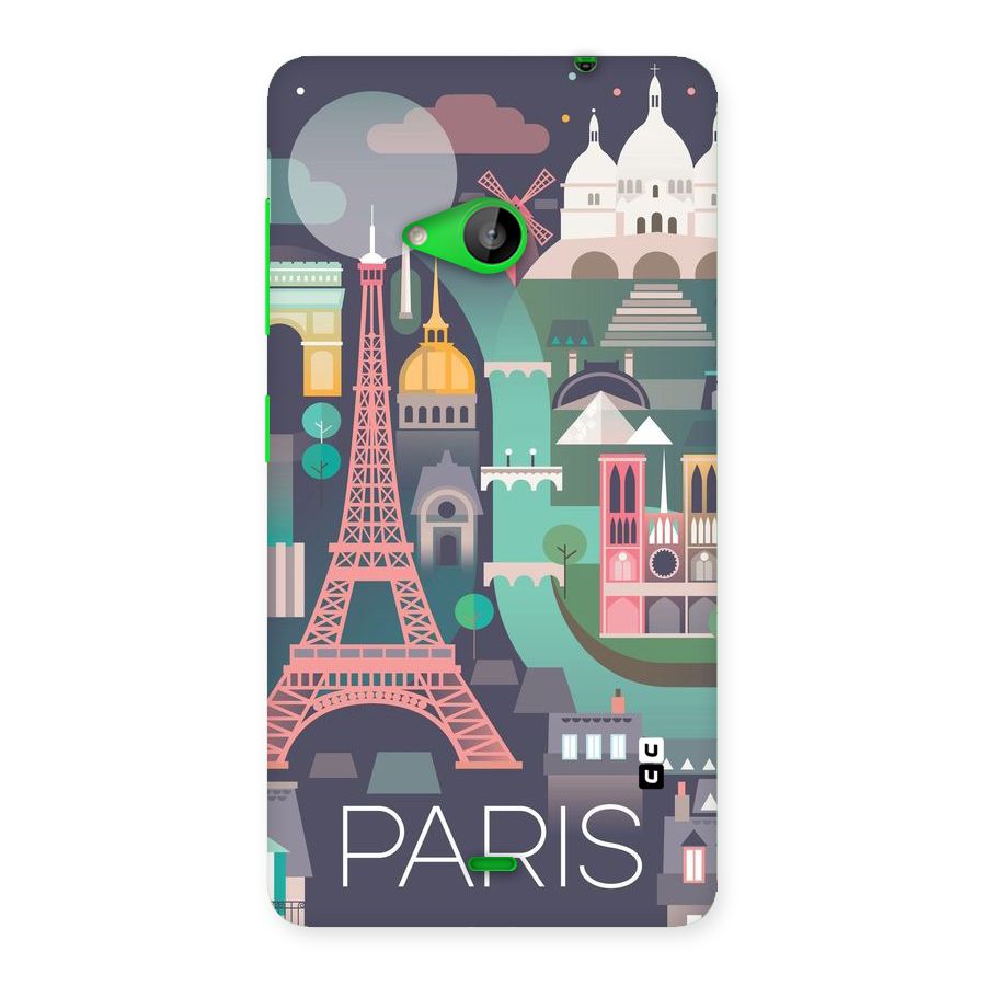 Pink Cute Tower Back Case for Lumia 535