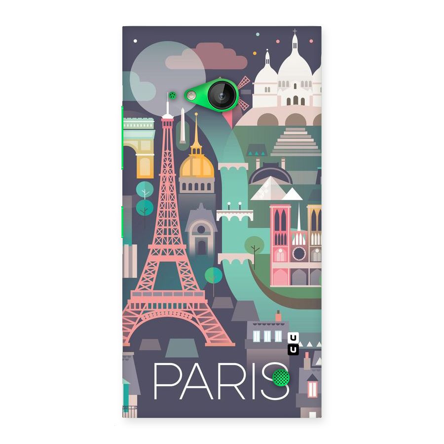 Pink Cute Tower Back Case for Lumia 730