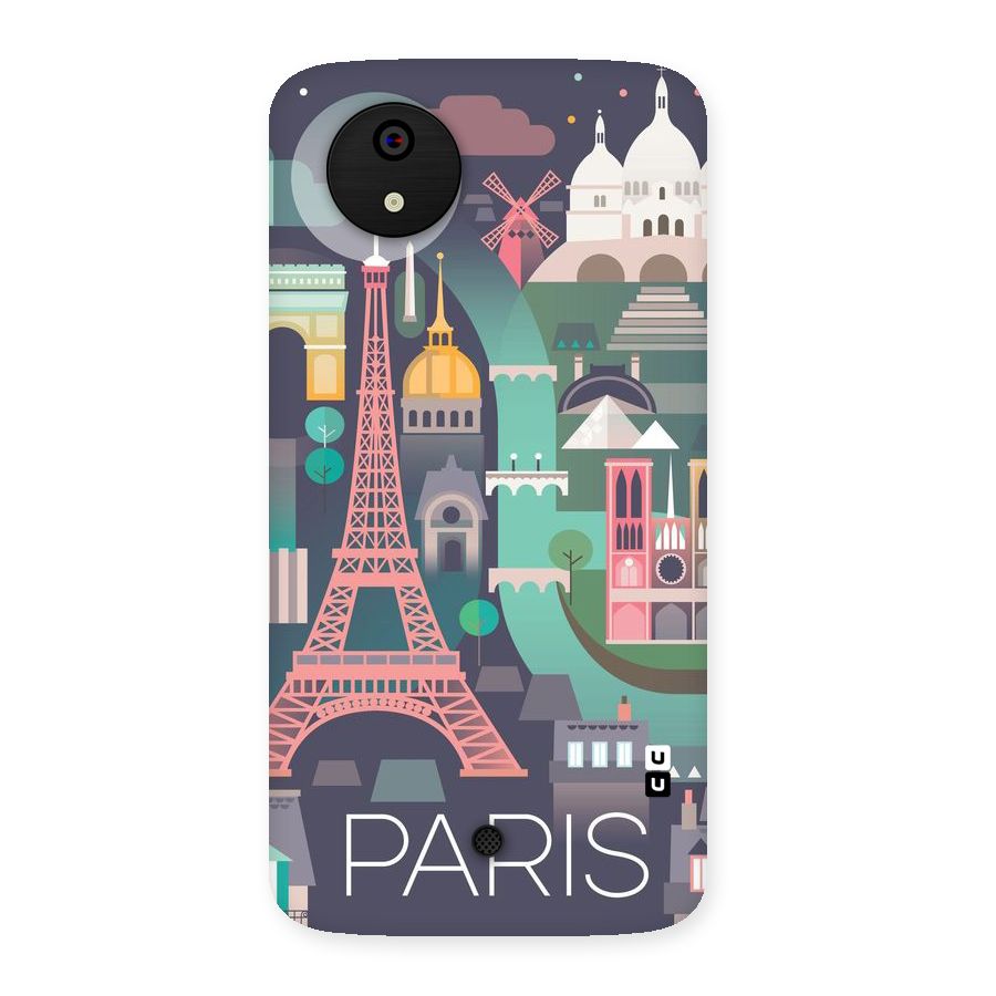 Pink Cute Tower Back Case for Micromax Canvas A1