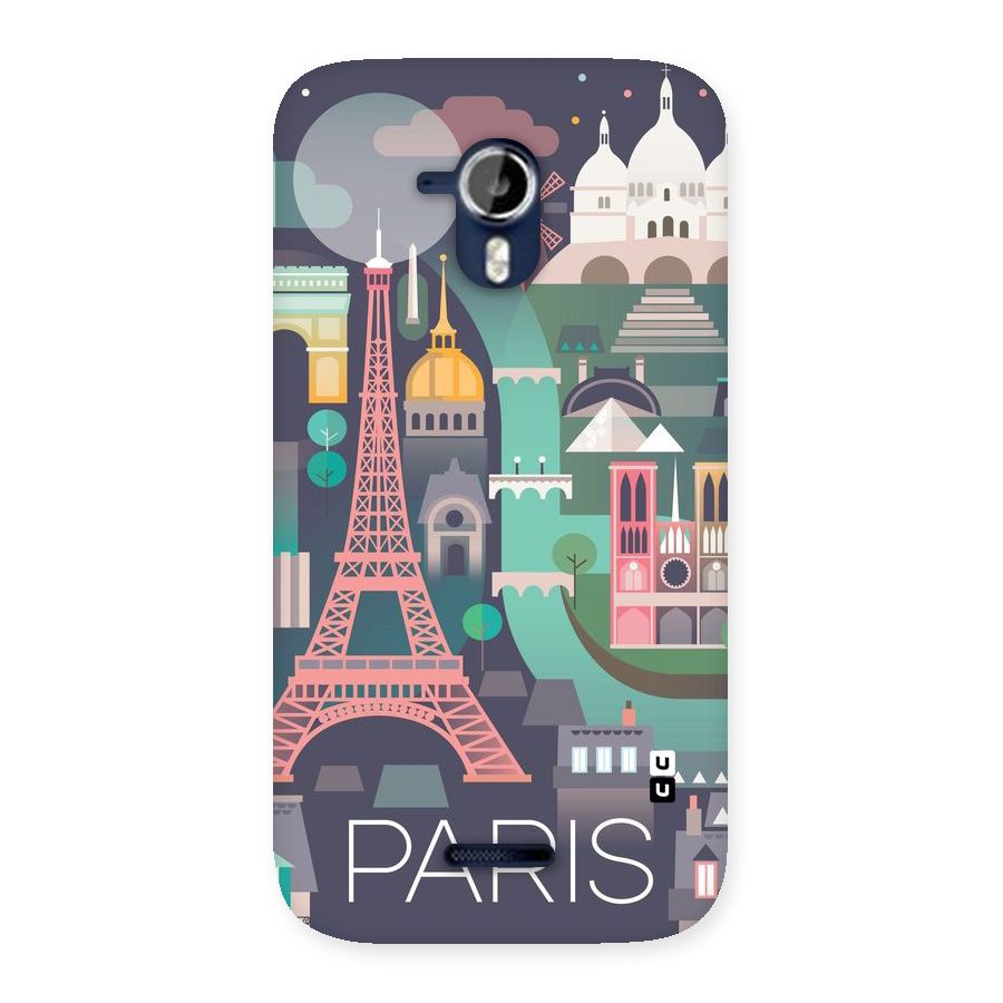 Pink Cute Tower Back Case for Micromax Canvas Magnus A117