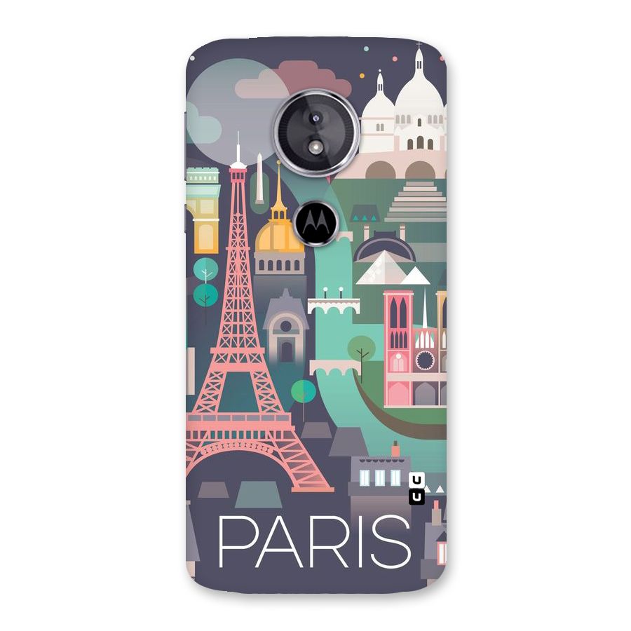 Pink Cute Tower Back Case for Moto E5