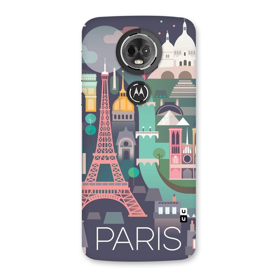 Pink Cute Tower Back Case for Moto E5 Plus