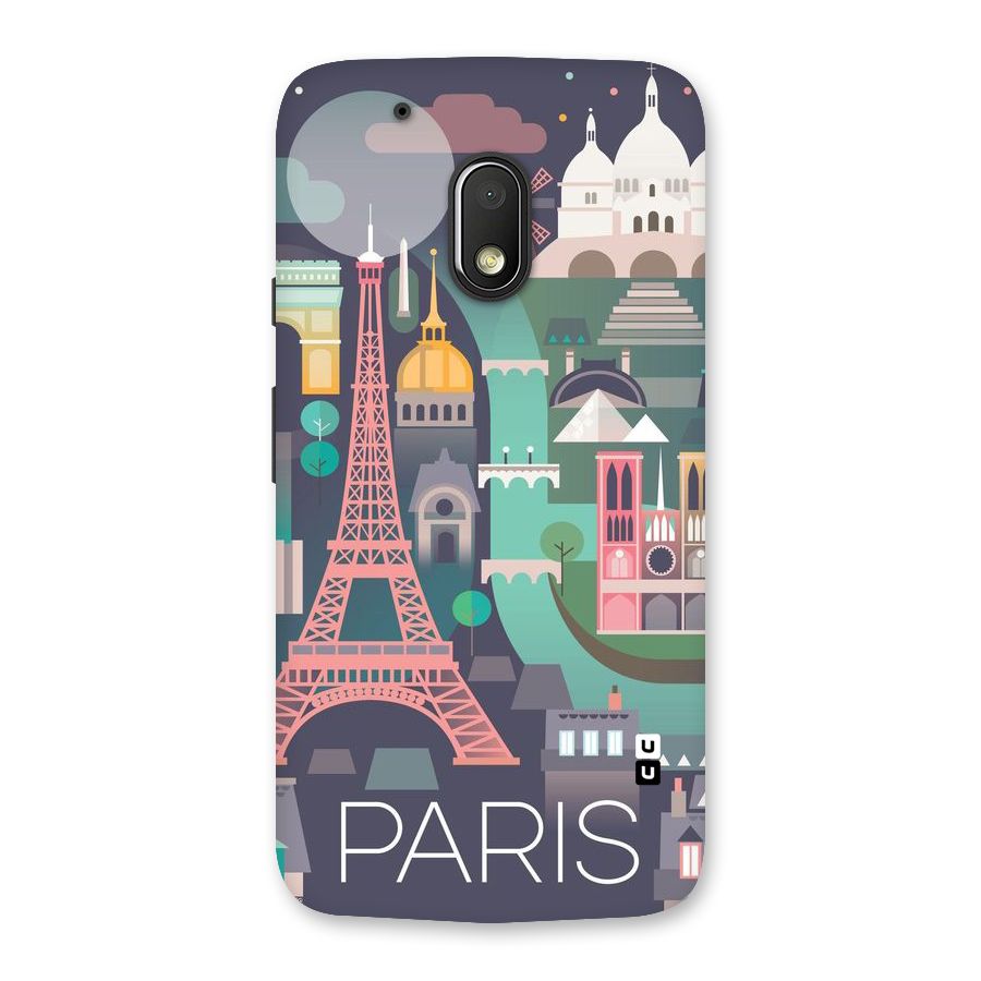 Pink Cute Tower Back Case for Moto G4 Play