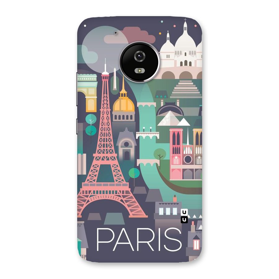 Pink Cute Tower Back Case for Moto G5