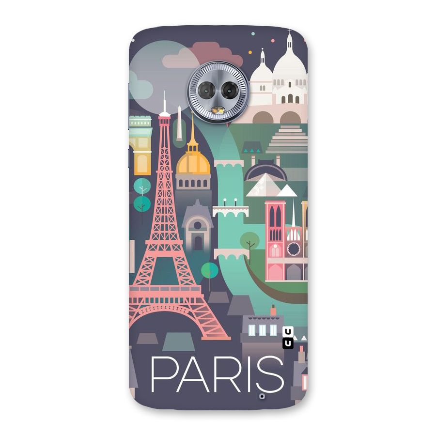 Pink Cute Tower Back Case for Moto G6 Plus