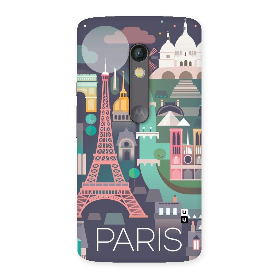 Pink Cute Tower Back Case for Moto X Play