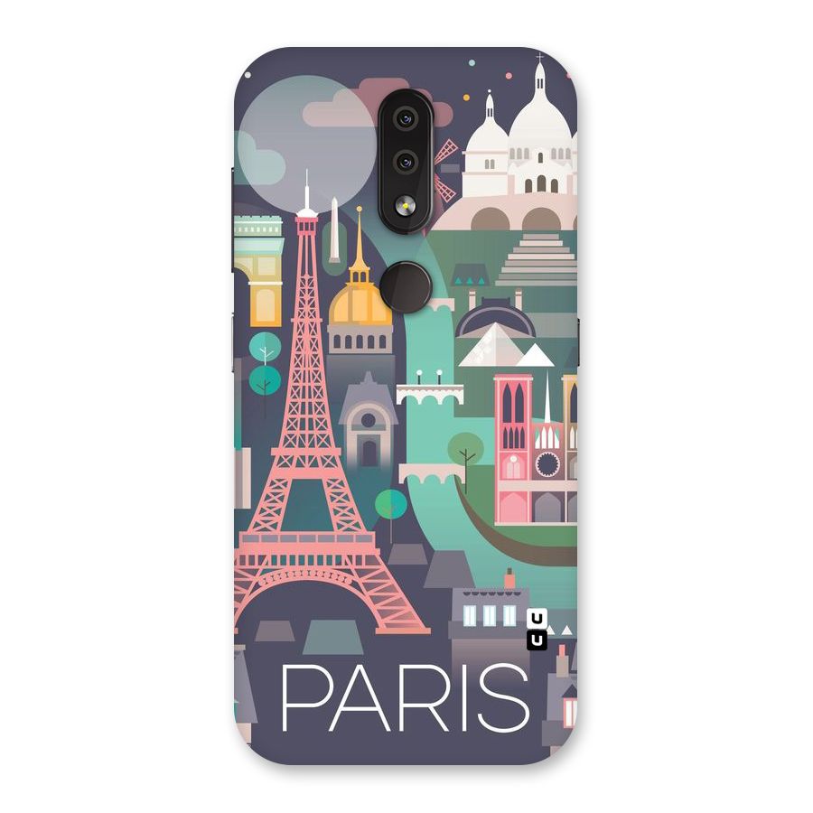Pink Cute Tower Back Case for Nokia 4.2