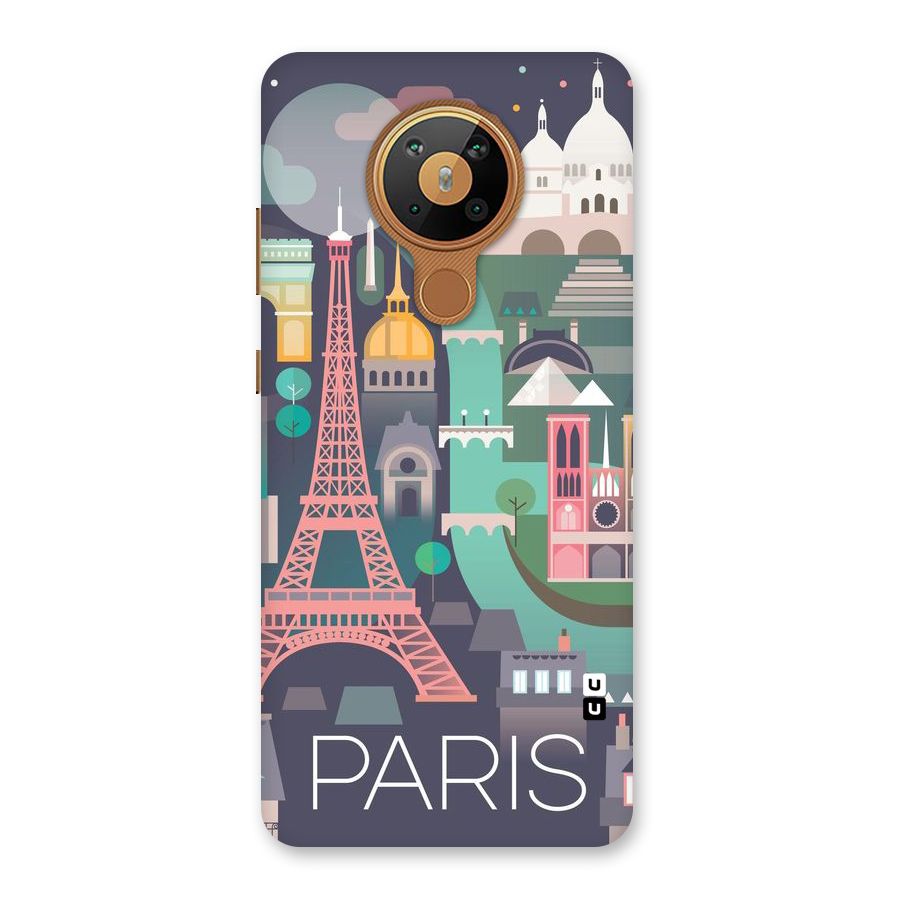 Pink Cute Tower Back Case for Nokia 5.3
