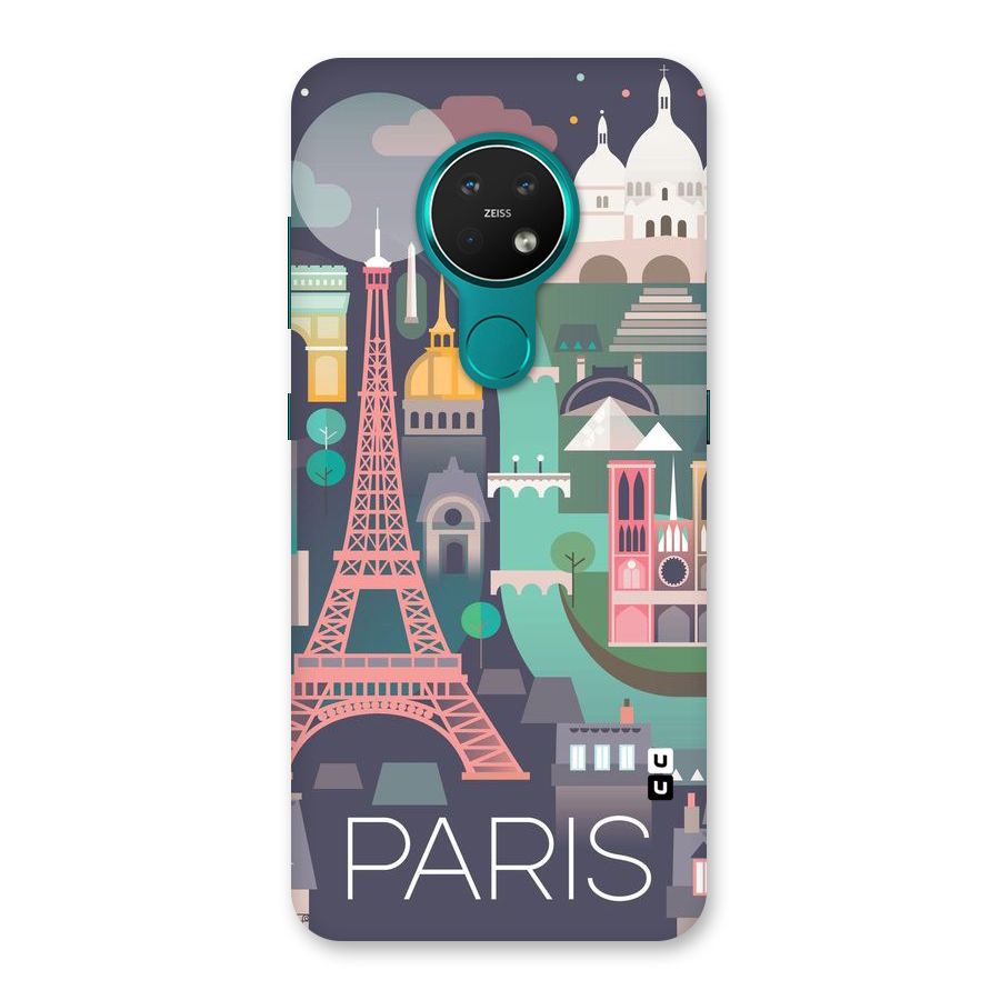Pink Cute Tower Back Case for Nokia 7.2