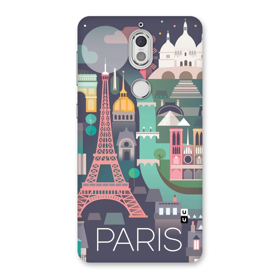 Pink Cute Tower Back Case for Nokia 7