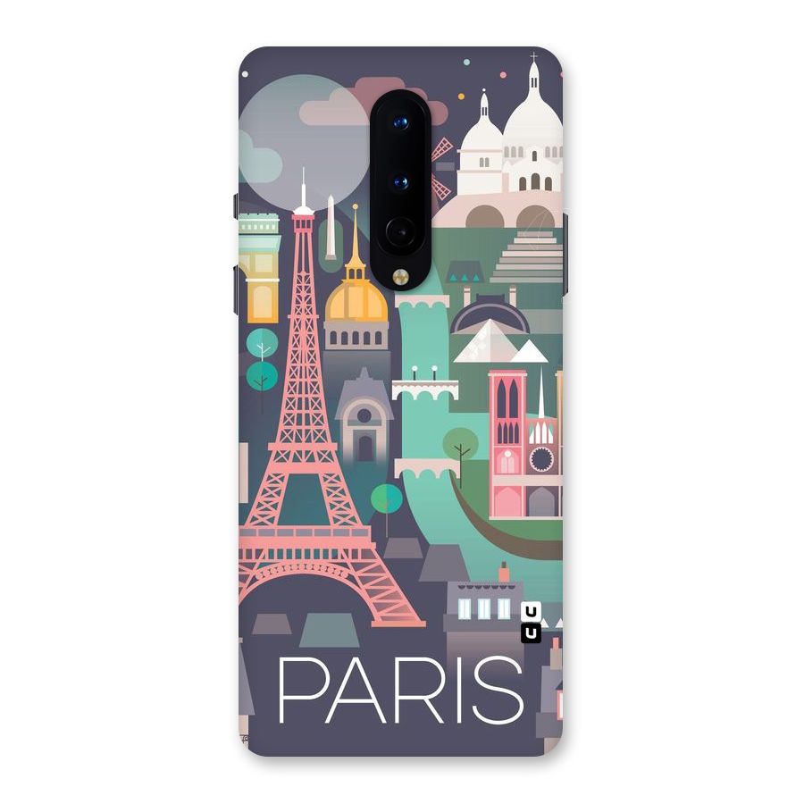Pink Cute Tower Back Case for OnePlus 8