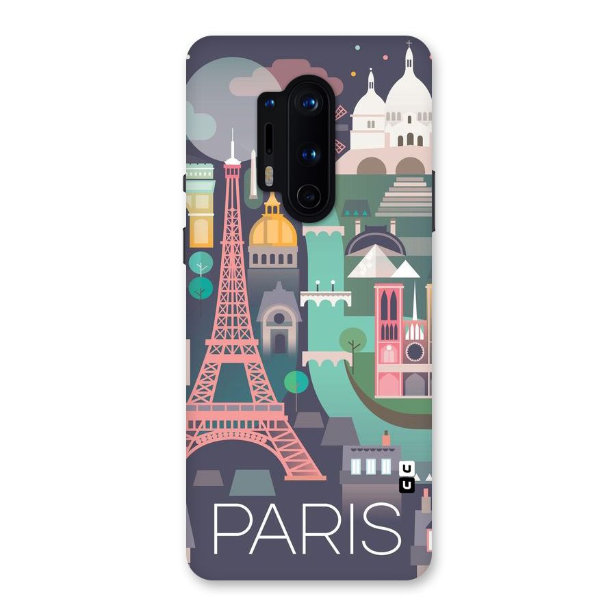 Pink Cute Tower Back Case for OnePlus 8 Pro