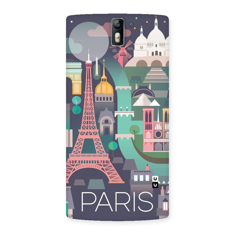 Pink Cute Tower Back Case for One Plus One