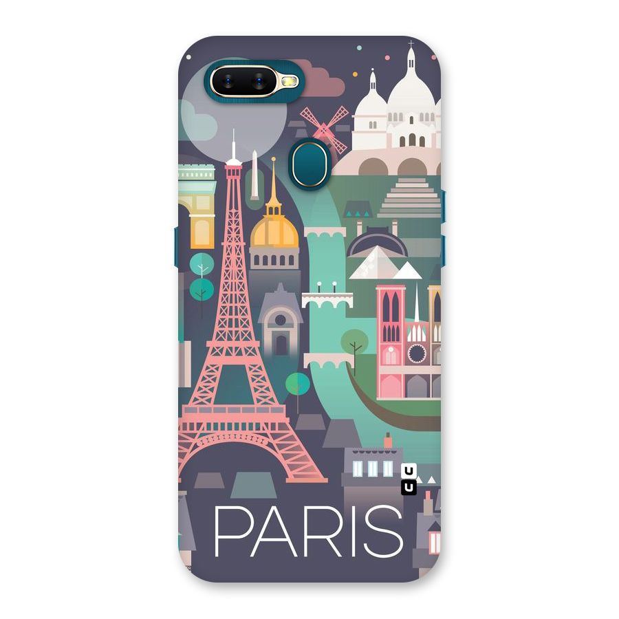 Pink Cute Tower Back Case for Oppo A11k