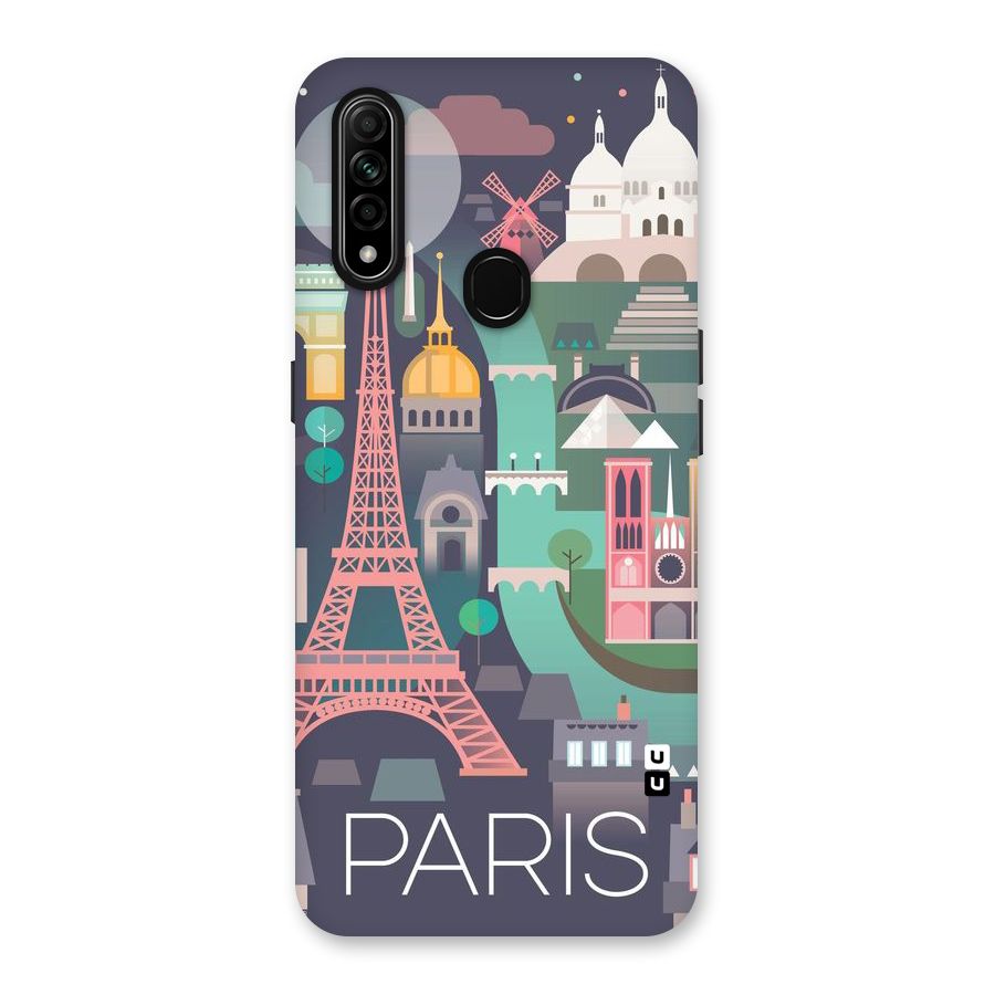 Pink Cute Tower Back Case for Oppo A31