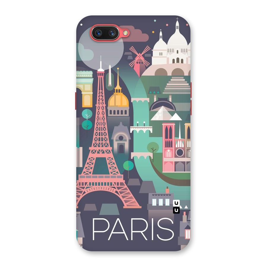 Pink Cute Tower Back Case for Oppo A3s