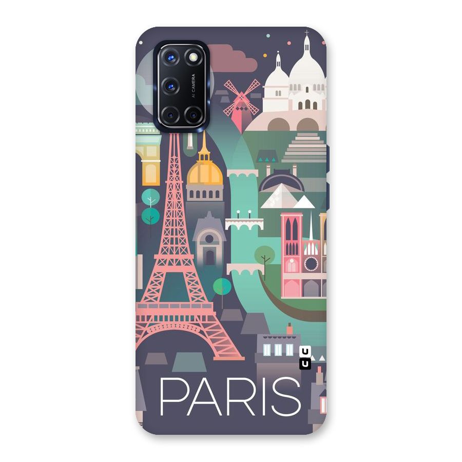 Pink Cute Tower Back Case for Oppo A52