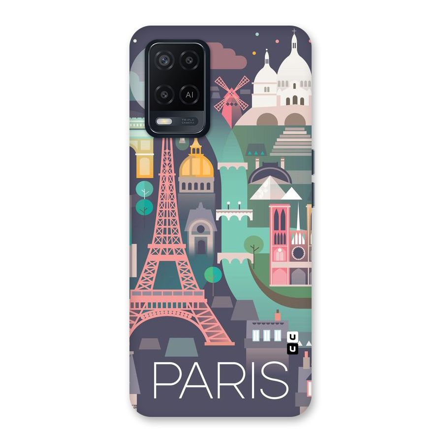 Pink Cute Tower Back Case for Oppo A54
